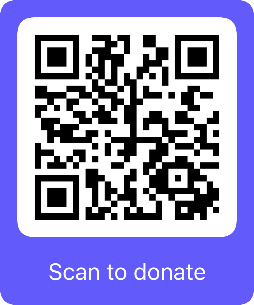Scan QR code to donate and support Shield with EQ's mission to protect people from online scams through emotional intelligence
